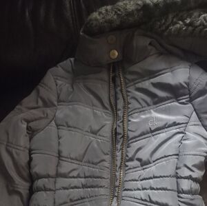 Calvin Klein Collection Kids Gray Puffer Jacket